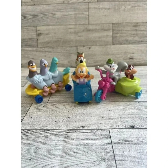 VTG Warner Bros 1993 McDonald's ANIMANIACS TINY TOONS Happy Meal Toys Lot Of 3 - Picture 1 of 11
